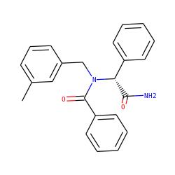 Cc1cccc(CN(C(=O)c2ccccc2)[C@@H](C(N)=O)c2ccccc2)c1 ZINC001772573403