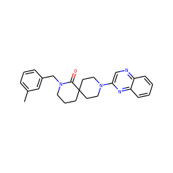 Cc1cccc(CN2CCCC3(CCN(c4cnc5ccccc5n4)CC3)C2=O)c1 ZINC000096173053