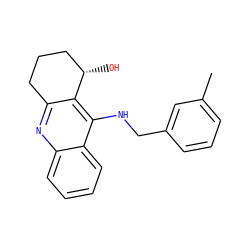 Cc1cccc(CNc2c3c(nc4ccccc24)CCC[C@@H]3O)c1 ZINC000014946507