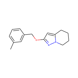 Cc1cccc(COc2cc3n(n2)CCCC3)c1 ZINC000096911131