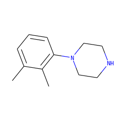 Cc1cccc(N2CCNCC2)c1C ZINC000000066069
