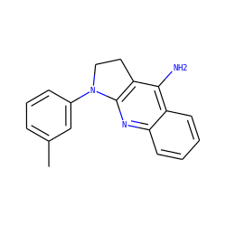 Cc1cccc(N2CCc3c2nc2ccccc2c3N)c1 ZINC000018283732