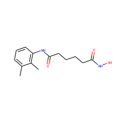 Cc1cccc(NC(=O)CCCCC(=O)NO)c1C ZINC000049073431