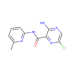 Cc1cccc(NC(=O)c2nc(Cl)cnc2N)n1 ZINC000028132824