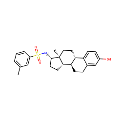 Cc1cccc(S(=O)(=O)N[C@H]2CC[C@H]3[C@@H]4CCc5cc(O)ccc5[C@H]4CC[C@]23C)c1 ZINC000073197079