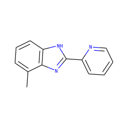 Cc1cccc2[nH]c(-c3ccccn3)nc12 ZINC000070233685