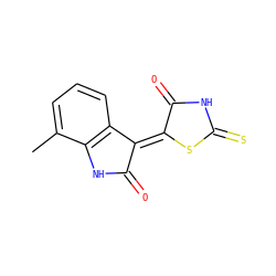 Cc1cccc2c1NC(=O)/C2=C1\SC(=S)NC1=O ZINC000100110372