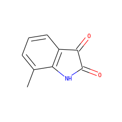 Cc1cccc2c1NC(=O)C2=O ZINC000002039874