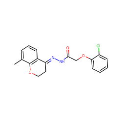 Cc1cccc2c1OCC/C2=N\NC(=O)COc1ccccc1Cl ZINC000018098152