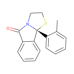Cc1ccccc1[C@]12SCCN1C(=O)c1ccccc12 ZINC000006523307