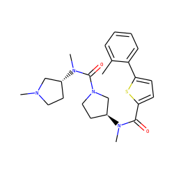 Cc1ccccc1-c1ccc(C(=O)N(C)[C@H]2CCN(C(=O)N(C)[C@@H]3CCN(C)C3)C2)s1 ZINC000028461849