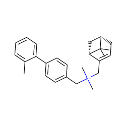 Cc1ccccc1-c1ccc(C[N+](C)(C)CC2=CC[C@H]3C[C@@H]2C3(C)C)cc1 ZINC000095564505