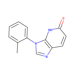 Cc1ccccc1-n1cnc2ccc(=O)[nH]c21 ZINC000118268844