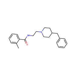 Cc1ccccc1C(=O)NCCN1CCC(Cc2ccccc2)CC1 ZINC000026747160