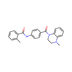 Cc1ccccc1C(=O)Nc1ccc(C(=O)N2CCN(C)c3ccccc32)cc1 ZINC000013757937