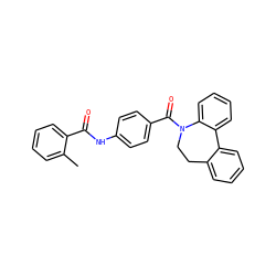 Cc1ccccc1C(=O)Nc1ccc(C(=O)N2CCc3ccccc3-c3ccccc32)cc1 ZINC000000592304