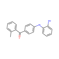 Cc1ccccc1C(=O)c1ccc(Nc2ccccc2N)cc1 ZINC000013531282