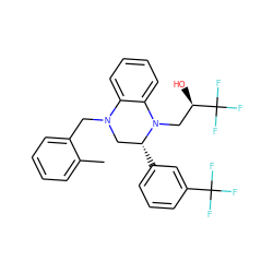 Cc1ccccc1CN1C[C@@H](c2cccc(C(F)(F)F)c2)N(C[C@@H](O)C(F)(F)F)c2ccccc21 ZINC000207718686