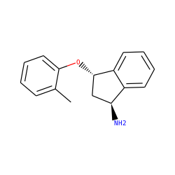 Cc1ccccc1O[C@H]1C[C@H](N)c2ccccc21 ZINC000040423069