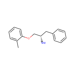Cc1ccccc1OC[C@@H](N)Cc1ccccc1 ZINC000045484732