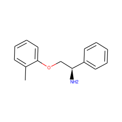 Cc1ccccc1OC[C@H](N)c1ccccc1 ZINC000013529801