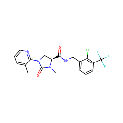 Cc1cccnc1N1C[C@@H](C(=O)NCc2cccc(C(F)(F)F)c2Cl)N(C)C1=O ZINC000095565547