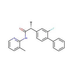 Cc1cccnc1NC(=O)[C@H](C)c1ccc(-c2ccccc2)c(F)c1 ZINC000210491806