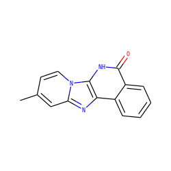 Cc1ccn2c(c1)nc1c3ccccc3c(=O)[nH]c12 ZINC000045388992