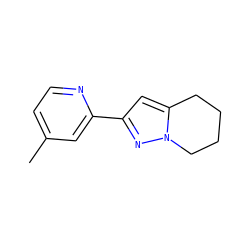 Cc1ccnc(-c2cc3n(n2)CCCC3)c1 ZINC000096911183