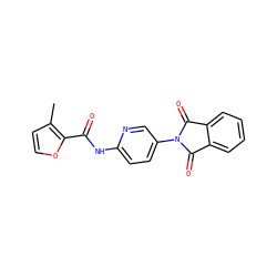 Cc1ccoc1C(=O)Nc1ccc(N2C(=O)c3ccccc3C2=O)cn1 ZINC000473170719