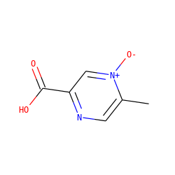 Cc1cnc(C(=O)O)c[n+]1[O-] ZINC000001481960