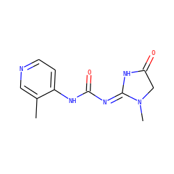 Cc1cnccc1NC(=O)/N=C1\NC(=O)CN1C ZINC000028882889