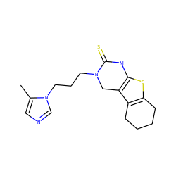 Cc1cncn1CCCN1Cc2c(sc3c2CCCC3)NC1=S ZINC000045262054