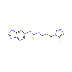 Cc1cncn1CCCNC(=S)Nc1ccc2nc[nH]c2c1 ZINC000096271489