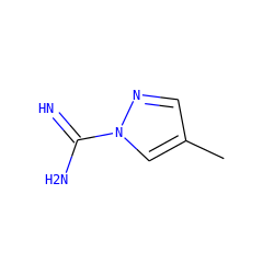 Cc1cnn(C(=N)N)c1 ZINC000026668814