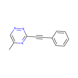 Cc1cnnc(C#Cc2ccccc2)n1 ZINC000028701665