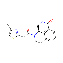 Cc1csc(CC(=O)N2CCc3cccc4c3[C@@H]2CNC4=O)n1 ZINC000045348015