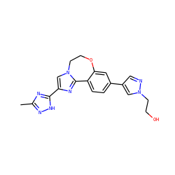 Cc1n[nH]c(-c2cn3c(n2)-c2ccc(-c4cnn(CCO)c4)cc2OCC3)n1 ZINC000096270824