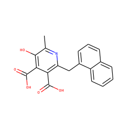 Cc1nc(Cc2cccc3ccccc23)c(C(=O)O)c(C(=O)O)c1O ZINC000103241998
