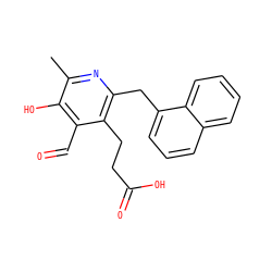 Cc1nc(Cc2cccc3ccccc23)c(CCC(=O)O)c(C=O)c1O ZINC000103242025