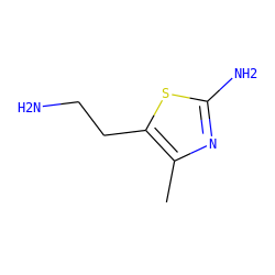 Cc1nc(N)sc1CCN ZINC000000005099