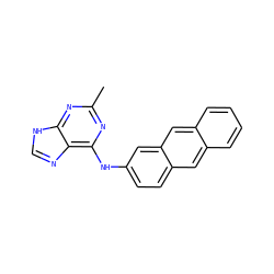 Cc1nc(Nc2ccc3cc4ccccc4cc3c2)c2nc[nH]c2n1 ZINC000095552251