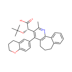 Cc1nc2c(c(-c3ccc4c(c3)CCCO4)c1[C@H](OC(C)(C)C)C(=O)O)CCCc1ccccc1-2 ZINC000169352740
