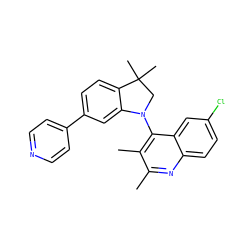 Cc1nc2ccc(Cl)cc2c(N2CC(C)(C)c3ccc(-c4ccncc4)cc32)c1C ZINC000118093848