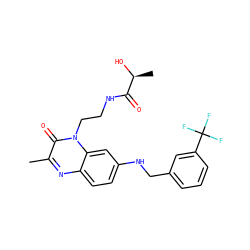Cc1nc2ccc(NCc3cccc(C(F)(F)F)c3)cc2n(CCNC(=O)[C@H](C)O)c1=O ZINC000045287992