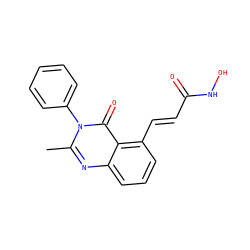 Cc1nc2cccc(/C=C/C(=O)NO)c2c(=O)n1-c1ccccc1 ZINC000096934284