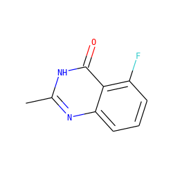 Cc1nc2cccc(F)c2c(=O)[nH]1 ZINC000000139258