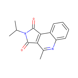 Cc1nc2ccccc2c2c1C(=O)N(C(C)C)C2=O ZINC000000467982