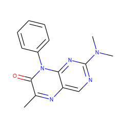 Cc1nc2cnc(N(C)C)nc2n(-c2ccccc2)c1=O ZINC000004238670
