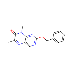 Cc1nc2cnc(OCc3ccccc3)nc2n(C)c1=O ZINC000004238578